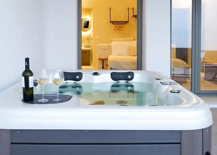 Villa Camelia 1 - Psarou View - Private Pool And Jacuzzi Psarrou