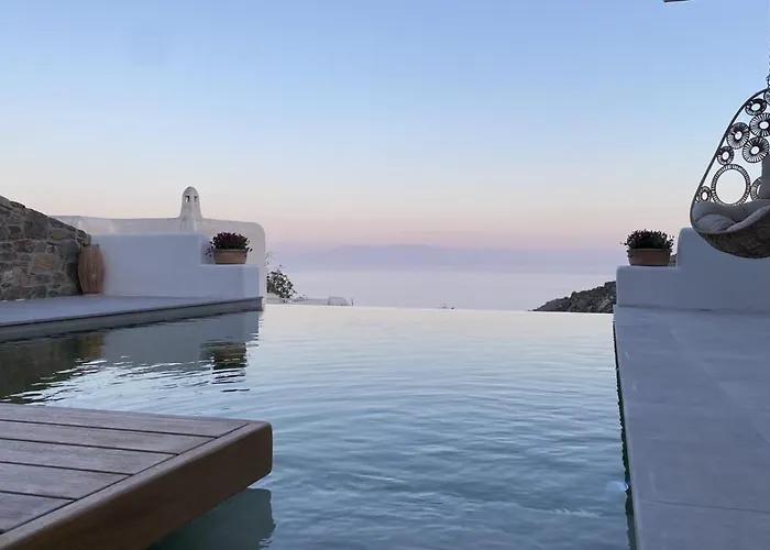 빌라 Camelia 1 - Psarou View - Private Pool And Jacuzzi